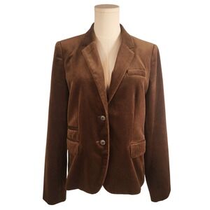 J. Crew Brown Velvet Blazer
